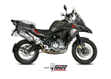 MIVV E.004 Benelli TRK 502X (2018+) Slip-on Exhaust "Speed Edge" (stainless steel; approved) – Accessories in the 2WheelsHero Motorcycle Aftermarket Accessories and Parts Online Shop