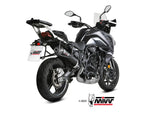 MIVV E.012 Benelli TRK 702/X (2023+) Slip-on Exhaust "Oval" (carbon + cap; approved) – Accessories in the 2WheelsHero Motorcycle Aftermarket Accessories and Parts Online Shop
