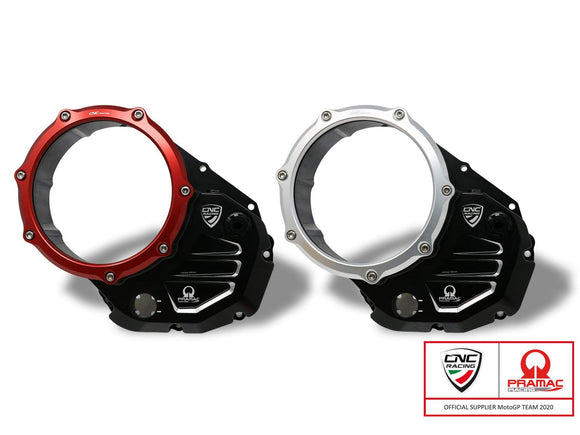 CA501PR - CNC RACING Ducati Oil Bath Clear Clutch Cover (Pramac edition) – Accessories in the 2WheelsHero Motorcycle Aftermarket Accessories and Parts Online Shop