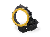 CNC RACING CA510 Ducati Hypermotard 698 Mono (2024+) Oil Bath Clear Clutch Cover (bi-color) – Accessories in the 2WheelsHero Motorcycle Aftermarket Accessories and Parts Online Shop