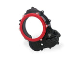 CNC RACING CA510 Ducati Hypermotard 698 Mono (2024+) Oil Bath Clear Clutch Cover (bi-color) – Accessories in the 2WheelsHero Motorcycle Aftermarket Accessories and Parts Online Shop