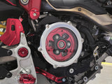 CNC RACING CA510 Ducati Hypermotard 698 Mono (2024+) Oil Bath Clear Clutch Cover (bi-color) – Accessories in the 2WheelsHero Motorcycle Aftermarket Accessories and Parts Online Shop