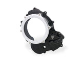 CNC RACING CA510 Ducati Hypermotard 698 Mono (2024+) Oil Bath Clear Clutch Cover (bi-color) – Accessories in the 2WheelsHero Motorcycle Aftermarket Accessories and Parts Online Shop