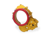 CNC RACING CA510 Ducati Hypermotard 698 Mono (2024+) Oil Bath Clear Clutch Cover (bi-color) – Accessories in the 2WheelsHero Motorcycle Aftermarket Accessories and Parts Online Shop