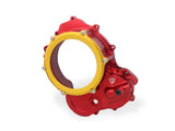 CNC RACING CA510 Ducati Hypermotard 698 Mono (2024+) Oil Bath Clear Clutch Cover (bi-color) – Accessories in the 2WheelsHero Motorcycle Aftermarket Accessories and Parts Online Shop