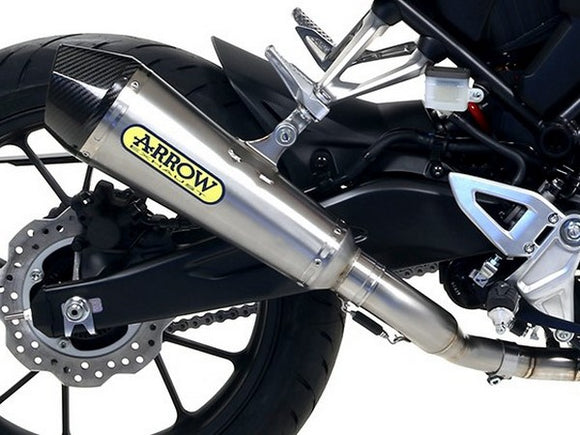 ARROW 71695KZ+71883XKI Honda CB300R (2018+) Steel Alloy Slip-on Exhaust 