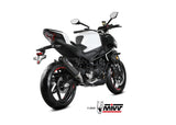 MIVV CF.004 CF MOTO 450NK ( 2023+ ) Slip-on Exhaust "AK-1" (black + carbon cap; approved) – Accessories in the 2WheelsHero Motorcycle Aftermarket Accessories and Parts Online Shop