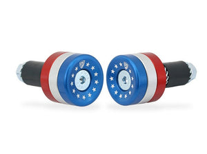 CM242 - CNC RACING Universal Handlebar ends "Stars and Stripes" – Accessories in the 2WheelsHero Motorcycle Aftermarket Accessories and Parts Online Shop