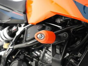 CP0572OR - R&G RACING KTM 125 / 250 / 390 Duke (2024+) Frame Crash Protection Sliders "Aero" – Accessories in the 2WheelsHero Motorcycle Aftermarket Accessories and Parts Online Shop