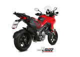 MIVV D.033 Ducati Multistrada 1260 (18/20) Slip-on Exhaust "Suono" + De kat (black; not approved) – Accessories in the 2WheelsHero Motorcycle Aftermarket Accessories and Parts Online Shop