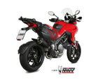 MIVV D.033 Ducati Multistrada 1260 (18/20) Slip-on Exhaust "Delta Race" + De kat (black; not approved) – Accessories in the 2WheelsHero Motorcycle Aftermarket Accessories and Parts Online Shop