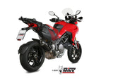 MIVV D.034 Ducati Multistrada 1260 (18/20) Slip-on Exhaust "Delta Race" (black; approved) – Accessories in the 2WheelsHero Motorcycle Aftermarket Accessories and Parts Online Shop