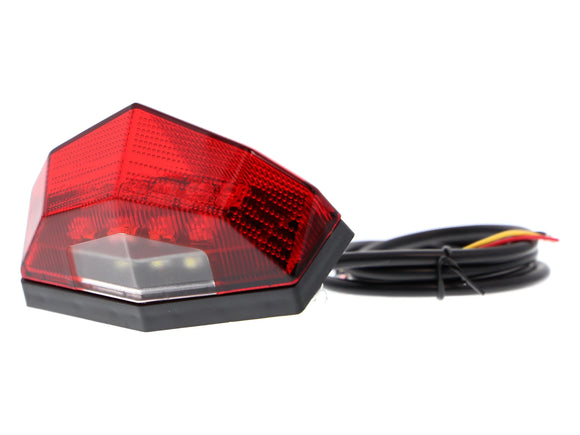 EVOTECH Combination Rear Light / Number Plate Light (Red; Homologated) – Accessories in the 2WheelsHero Motorcycle Aftermarket Accessories and Parts Online Shop