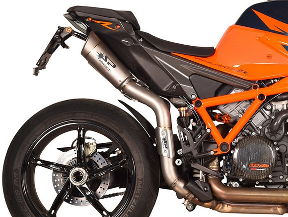 SPARK GKT0111 KTM 1290 / 1390 Super Duke R (2020+) Titanium High-mount Double Exhaust 