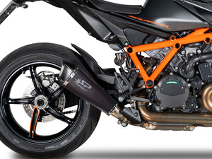 SPARK GKT0113 KTM 1290 / 1390 Super Duke R (2020+) Dark Style Slip-on Exhaust "Konix Evo" (EU homologated) – Accessories in the 2WheelsHero Motorcycle Aftermarket Accessories and Parts Online Shop