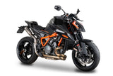 SPARK GKT0117 KTM 1290 / 1390 Super Duke R  (2020+) Titanium High-mount Double Exhaust "Moto-GP" (EU homologated) – Accessories in the 2WheelsHero Motorcycle Aftermarket Accessories and Parts Online Shop