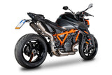 SPARK GKT0117 KTM 1290 / 1390 Super Duke R  (2020+) Titanium High-mount Double Exhaust "Moto-GP" (EU homologated) – Accessories in the 2WheelsHero Motorcycle Aftermarket Accessories and Parts Online Shop