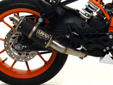 ARROW 71534GPI KTM RC390 (2017+) Dark Steel Slip-on Exhaust "GP2" – Accessories in the 2WheelsHero Motorcycle Aftermarket Accessories and Parts Online Shop