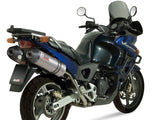 MIVV H.036 HONDA XL 1000 Varadero ( 2003 / 11 ) Dual Slip on Exhaust "Oval" (titanium + carbon cap; approved) – Accessories in the 2WheelsHero Motorcycle Aftermarket Accessories and Parts Online Shop