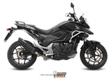 MIVV H.046 HONDA NC 750 S / X ( 2014 - 15 ) Slip on Exhaust "Suono" (black; approved) – Accessories in the 2WheelsHero Motorcycle Aftermarket Accessories and Parts Online Shop