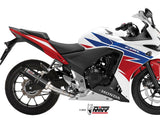 MIVV H.051 HONDA CBR 500 R ( 2013 / 15 ) Slip On Exhaust "GP" (black + carbon cap; approved) – Accessories in the 2WheelsHero Motorcycle Aftermarket Accessories and Parts Online Shop