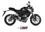 MIVV H.074 HONDA CB 125 R ( 2018 / 20 ) Full System Exhaust "GP PRO" (black; approved) – Accessories in the 2WheelsHero Motorcycle Aftermarket Accessories and Parts Online Shop