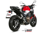 MIVV H.075 HONDA CB 500 F ( 2019 + ) Slip On Exhaust "MK3" (black; not approved) – Accessories in the 2WheelsHero Motorcycle Aftermarket Accessories and Parts Online Shop