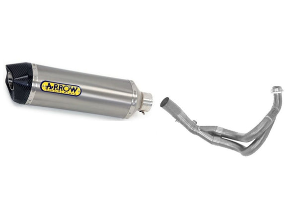 ARROW 71459MI+71794PK Kawasaki ER6N (2012+) Titanium Full Exhaust System 