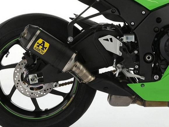 ARROW 71928AKN Kawasaki ZX10R/ZX10RR (2021+) Dark Aluminum Slip-on Exhaust 