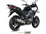 MIVV K.040 KAWASAKI VERSYS 1000 ( 2015 / 18 ) Slip-on Exhaust "Oval" (titanium + carbon cap; approved) – Accessories in the 2WheelsHero Motorcycle Aftermarket Accessories and Parts Online Shop