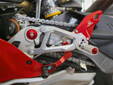 CNC RACING PE414PR Ducati Panigale V4 / V4S (2025+) Adjustable Rearsets (Pramac Limited Edition) – Accessories in the 2WheelsHero Motorcycle Aftermarket Accessories and Parts Online Shop