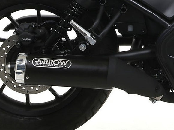 ARROW 74504RBA Honda CMX500 Rebel (2017+) Dark Steel Slip-on Exhaust 