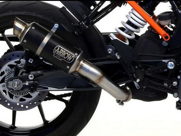 ARROW 71536GPI KTM 125 Duke (17/20) Dark Steel Slip-on Exhaust 