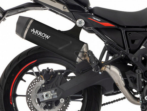 ARROW 71960AKN Benelli TRK 702 (2023+) Black Aluminum Slip-on Exhaust 