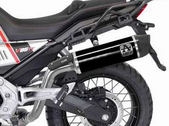 ARROW 72632AKN Moto Guzzi V85TT (2021+) Dark Aluminum Slip-on Exhaust 