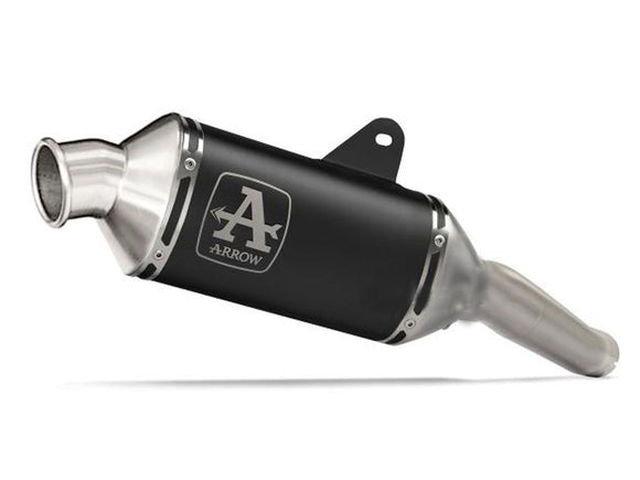 ARROW 72640AON Moto Morini X-Cape 650 (2022+) Dark Aluminum Slip-on Exhaust 