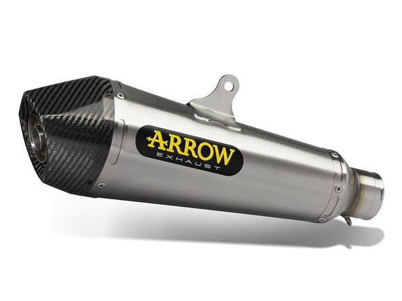 ARROW 71494MI+71723XKI Kawasaki Z750 (2007+) Steel Alloy Slip-on Exhaust 