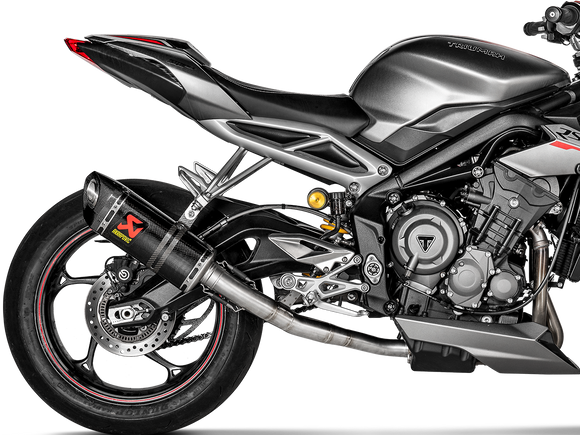 AKRAPOVIC S-T7SO2-APC Triumph Street Triple 765 S / R / RS (2019+) Slip-On Exhaust (carbon) – Accessories in the 2WheelsHero Motorcycle Aftermarket Accessories and Parts Online Shop