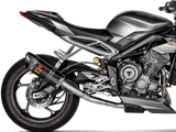 AKRAPOVIC S-T7SO2-APC Triumph Street Triple 765 S / R / RS (2019+) Slip-On Exhaust (carbon) – Accessories in the 2WheelsHero Motorcycle Aftermarket Accessories and Parts Online Shop