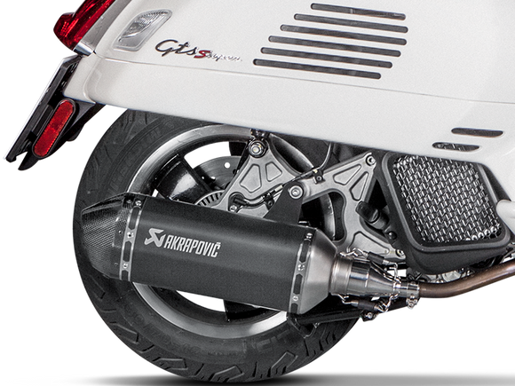 AKRAPOVIC S-VE125SO1-HZBL Vespa GTS 125 / Super / Sport / Tech (2020+) Slip-On Exhaust (SS) – Accessories in the 2WheelsHero Motorcycle Aftermarket Accessories and Parts Online Shop