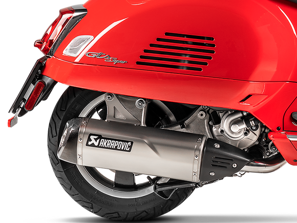 AKRAPOVIC S-VE3SO9-HRSS Vespa GTS Super 300 / Sei Giorni / Tech (2020+) Slip-On Exhaust (SS) – Accessories in the 2WheelsHero Motorcycle Aftermarket Accessories and Parts Online Shop