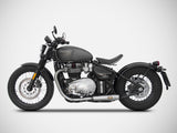 ZARD Triumph Bonneville Bobber 1200 (2021+) Double Stainless Steel Slip-on Exhaust – Accessories in the 2WheelsHero Motorcycle Aftermarket Accessories and Parts Online Shop