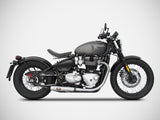 ZARD Triumph Bonneville Bobber 1200 (2021+) Double Stainless Steel Slip-on Exhaust – Accessories in the 2WheelsHero Motorcycle Aftermarket Accessories and Parts Online Shop