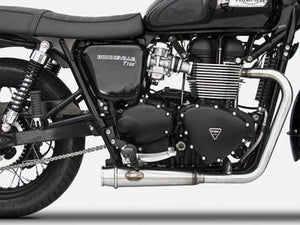 ZARD Triumph Bonneville T100 (08/16) Full Stainless Steel Exhaust System (fuel injection; racing) – Accessories in the 2WheelsHero Motorcycle Aftermarket Accessories and Parts Online Shop