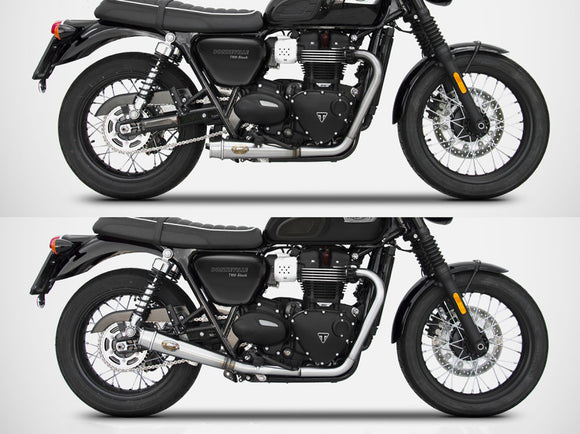 ZARD Triumph Bonneville T120 (2016+) Rear Exhaust Conversion Kit (racing) – Accessories in the 2WheelsHero Motorcycle Aftermarket Accessories and Parts Online Shop