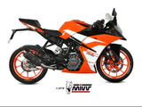 MIVV KT.019 KTM 125/390 DUKE / 125/390 RC ( 2017 / 20 ) Slip-on Exhaust "Suono" ( black; approved) – Accessories in the 2WheelsHero Motorcycle Aftermarket Accessories and Parts Online Shop