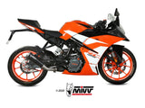 MIVV KT.019 KTM 125/390 DUKE / 125/390 RC ( 2017 / 20 ) Slip-on Exhaust "X-M1" ( black; approved) – Accessories in the 2WheelsHero Motorcycle Aftermarket Accessories and Parts Online Shop