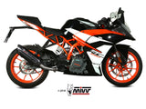 MIVV KT.019 KTM 125/390 DUKE / 125/390 RC ( 2017 / 20 ) Slip-on Exhaust "Suono" ( black; approved) – Accessories in the 2WheelsHero Motorcycle Aftermarket Accessories and Parts Online Shop