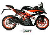 MIVV KT.019 KTM 125/390 DUKE / 125/390 RC ( 2017 / 20 ) Slip-on Exhaust "X-M1" ( black; approved) – Accessories in the 2WheelsHero Motorcycle Aftermarket Accessories and Parts Online Shop