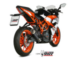 MIVV KT.019 KTM 125/390 DUKE / 125/390 RC ( 2017 / 20 ) Slip-on Exhaust "GP Pro" ( black; approved) – Accessories in the 2WheelsHero Motorcycle Aftermarket Accessories and Parts Online Shop
